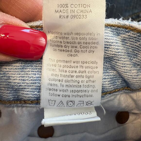 PacSun Women's Patchwork 90's Boyfriend Straight‎ Leg Jeans Denim Size 24 - Picture 11 of 11